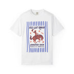 White t-shirt with "Her Last Rodeo Jennifer's Bach Nashville TN Summer 2026" graphic.