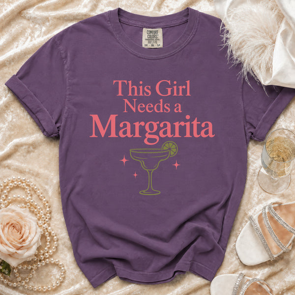 Girl Margarita T-Shirt in Grape