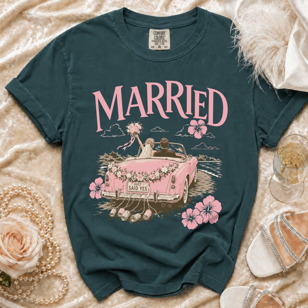 Married Life T-Shirt in Blue Spruce