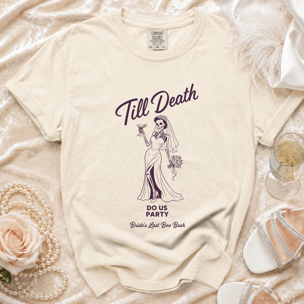 T-shirt with skeleton bride