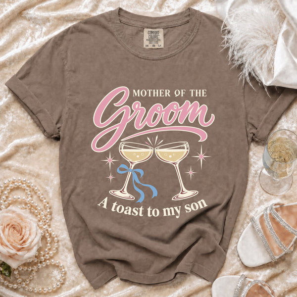 Groom Toast T-shirt in Espresso