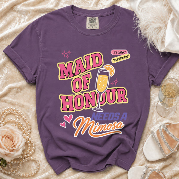Maid Mimosa T-shirt in Grape