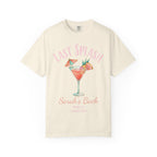 Cream t-shirt with "Last Splash Sarah's Bach" cocktail graphic.