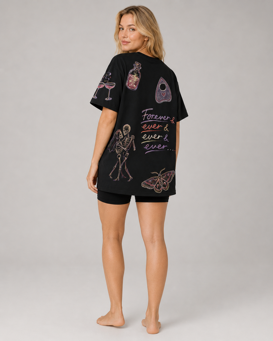 Spooky Bride Doodles T-shirt