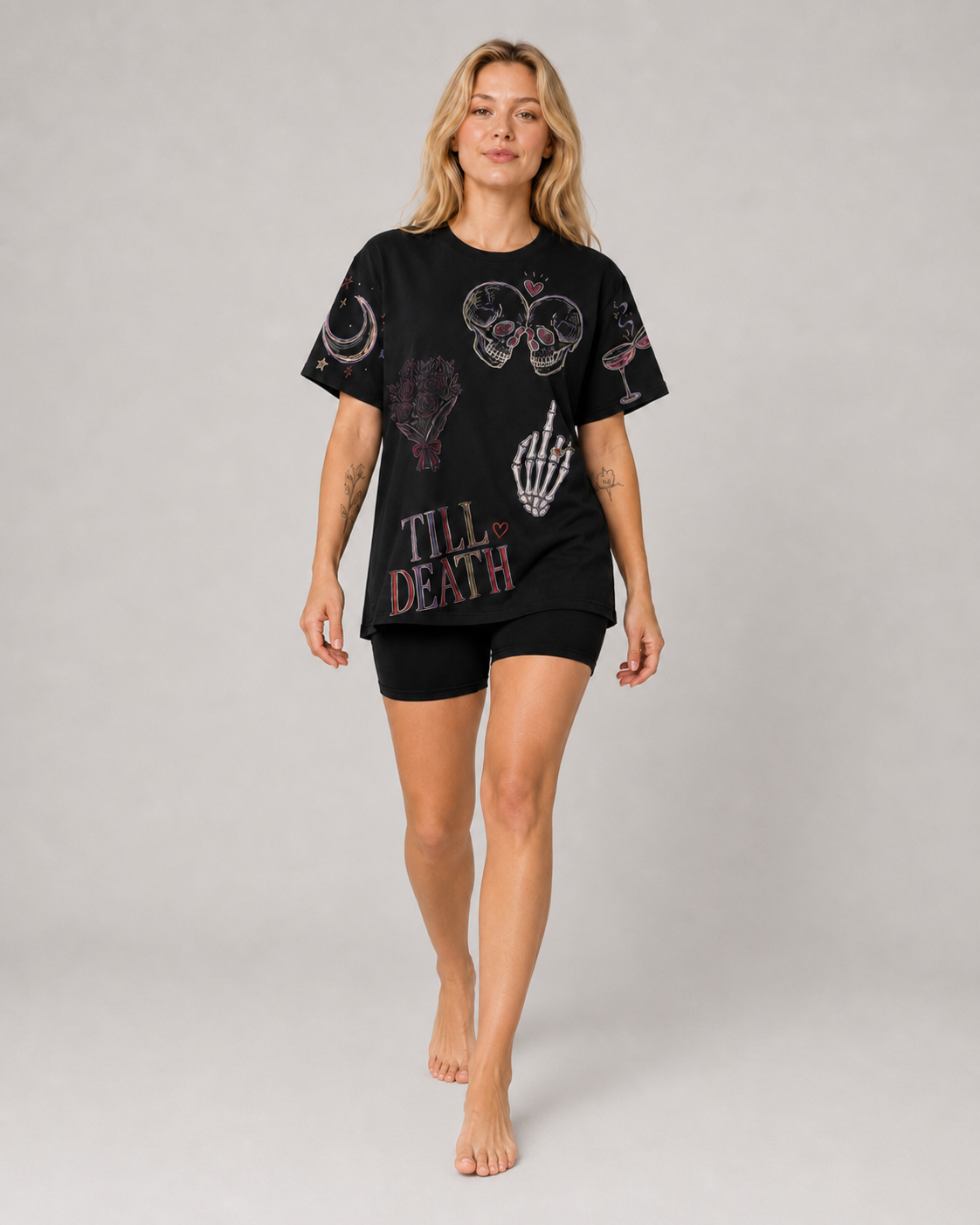 Spooky Bride Doodles T-shirt