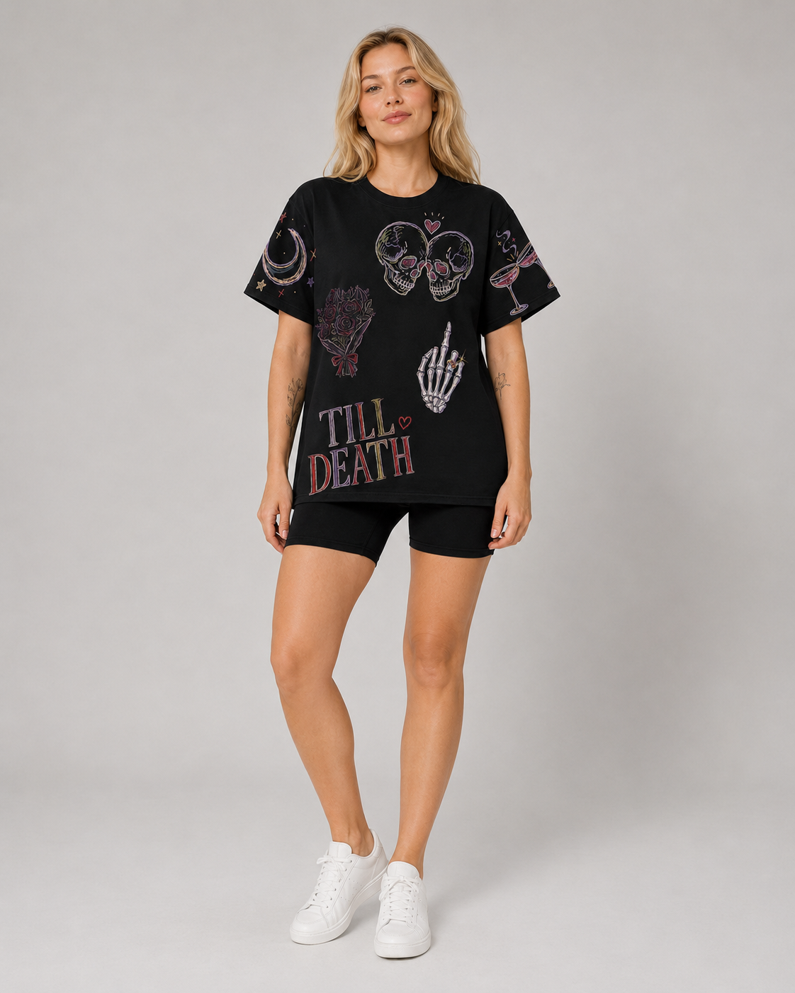 Spooky Bride Doodles T-shirt