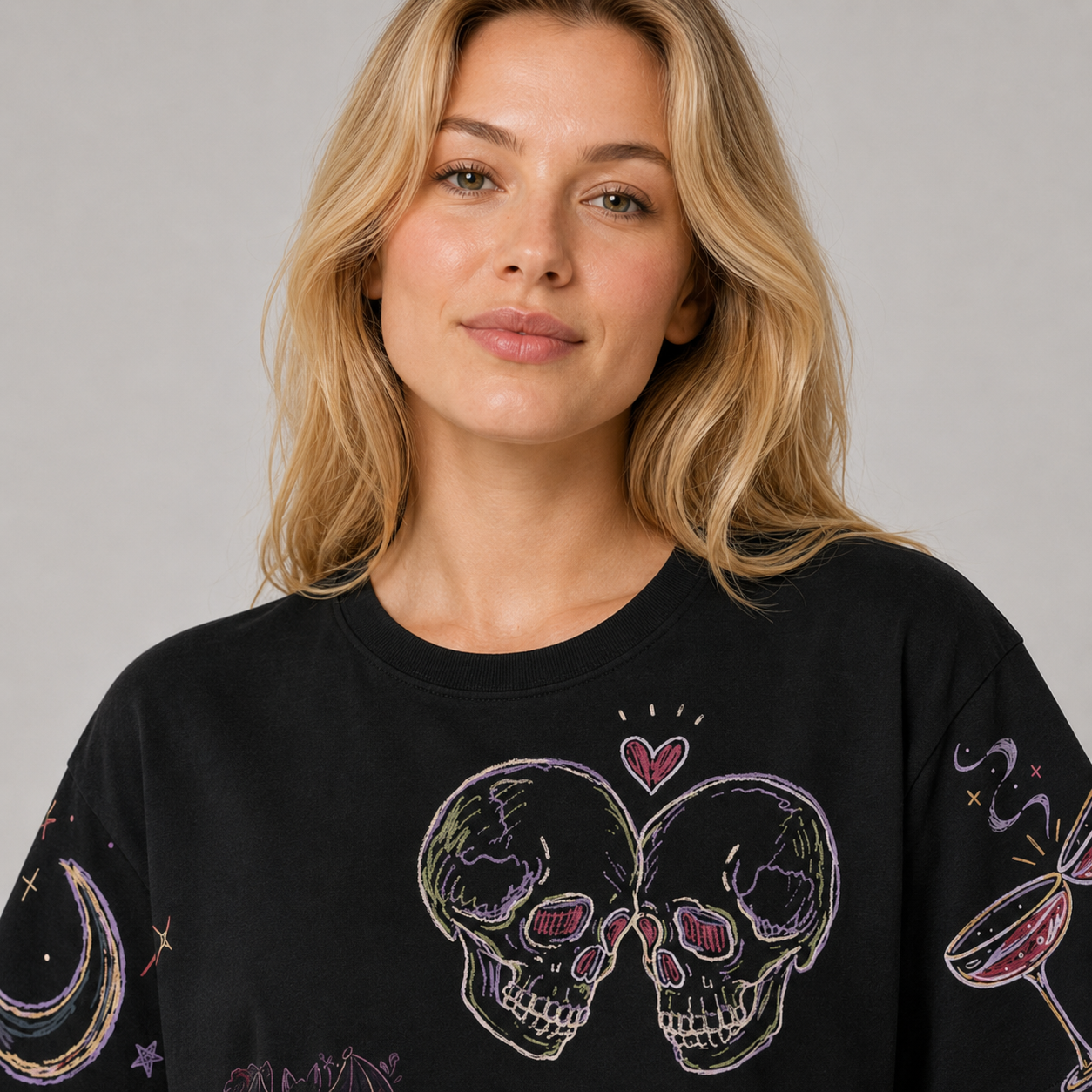 Spooky Bride Doodles T-shirt