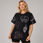 Spooky Bride Doodles T-shirt