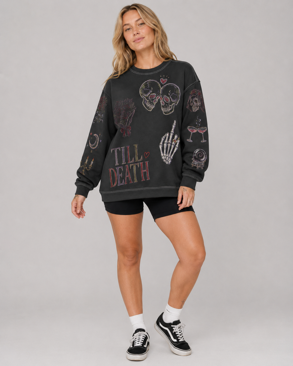 Spooky Bride Doodles Sweatshirt