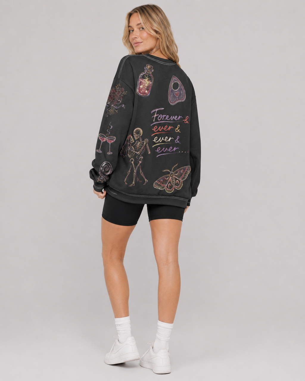 Spooky Bride Doodles Sweatshirt
