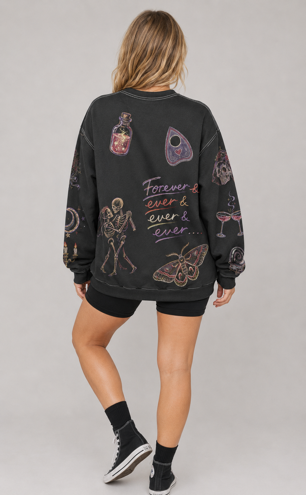 Spooky Bride Doodles Sweatshirt