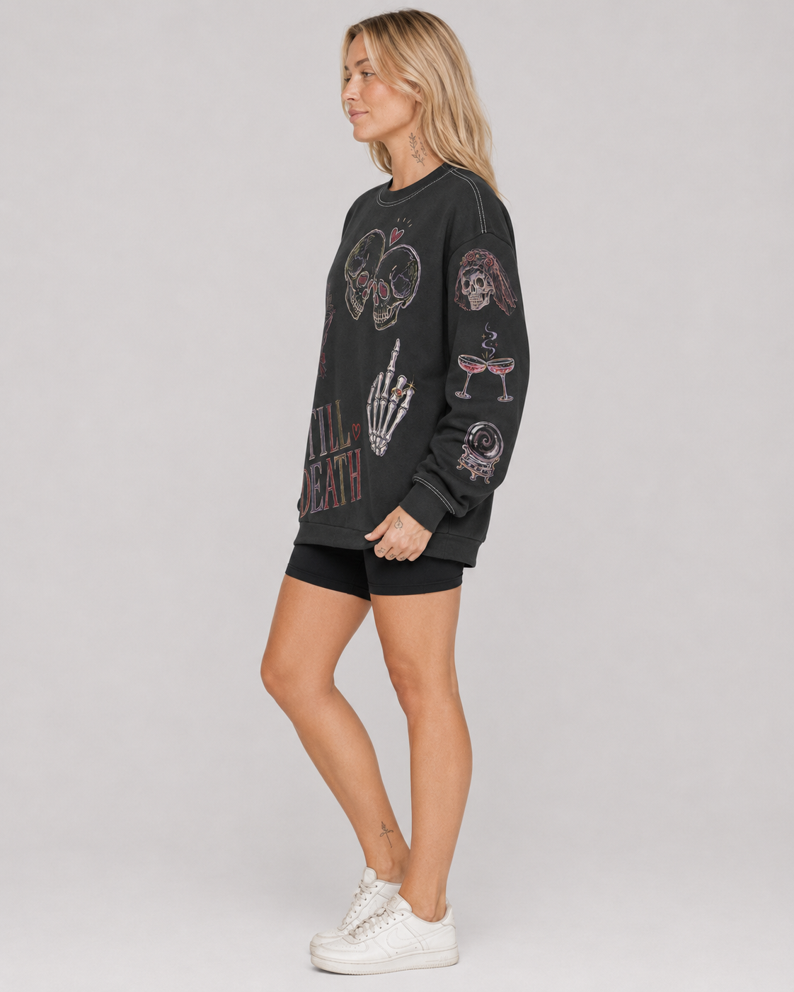 Spooky Bride Doodles Sweatshirt