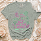 Bachelorette t-shirt with "Her Last Rodeo Jennifer's Bach" text and rodeo graphics.