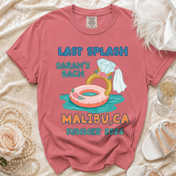 Last Splash Malibu Bach T-shirt in Watermelon