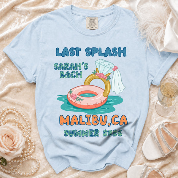 Last Splash Malibu Bach T-shirt in Chambray