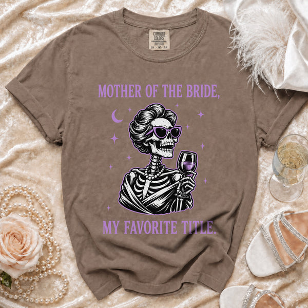 Mother of the Bride T-Shirt in Espresso