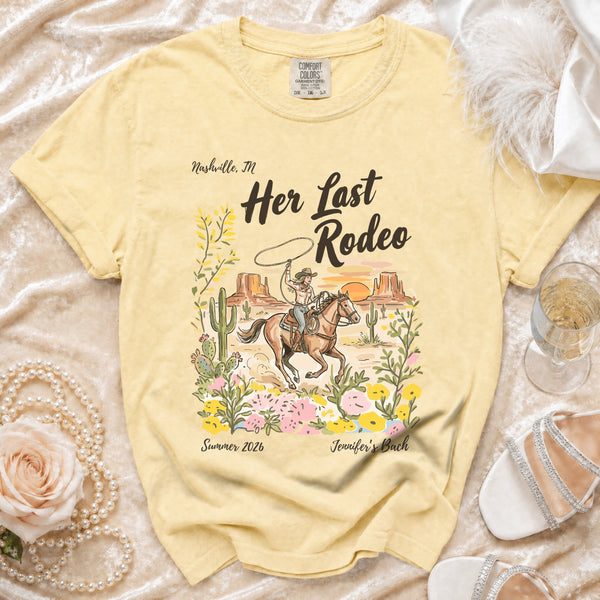 Her Last Rodeo Desert Bloom T-Shirt in Butter