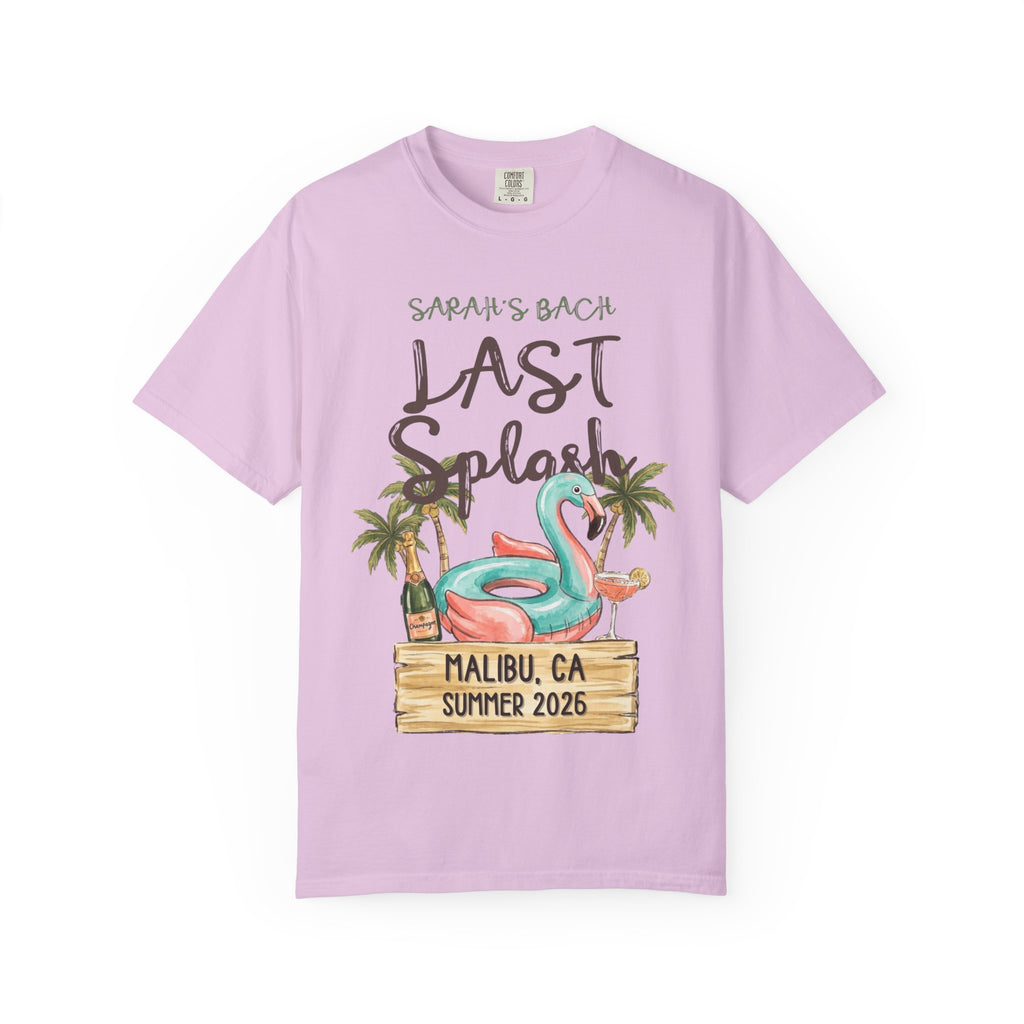 Sarah's Bach Last Splash Malibu CA Summer 2026 t-shirt.