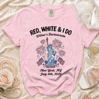 Red, White & I Do Willow's Bachelorette New York July 4th 2026 t-shirt.