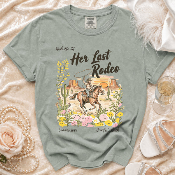 Her Last Rodeo Desert Bloom T-Shirt in Bay