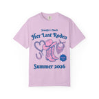 Jennifer's Bach Her Last Rodeo Nashville TX Summer 2026 graphic tee.