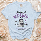 Light blue t-shirt with "Bride of Boo Crew" and ghost graphic.
