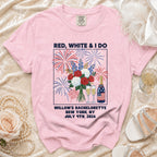 Red, White & I DO Willow's Bachelorette July 4th 2026 t-shirt.