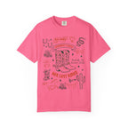 Pink t-shirt with "Jennifer's Bach Her Last Rodeo" Nashville, TN text and Western graphics.