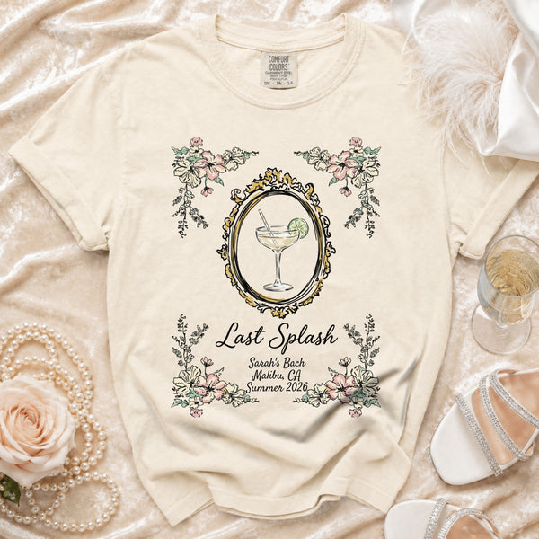 Last Splash Bachelorette Chic T-Shirt in Ivory