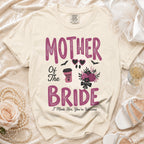 T-shirt with "Mother of The Bride" and ghost graphic.