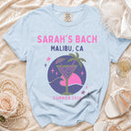 T-shirt for Sarah's Bach Malibu CA Summer 2026 with cocktail graphic.