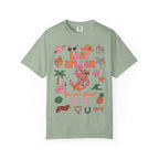 T-shirt with "Last Splash" and beach-themed graphics, Sarah's Bach, Malibu CA.