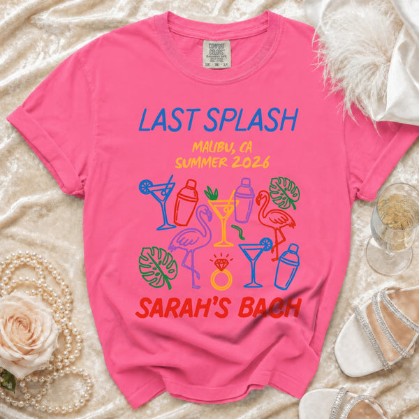 Last Splash Malibu Bach T-shirt in Crunchberry