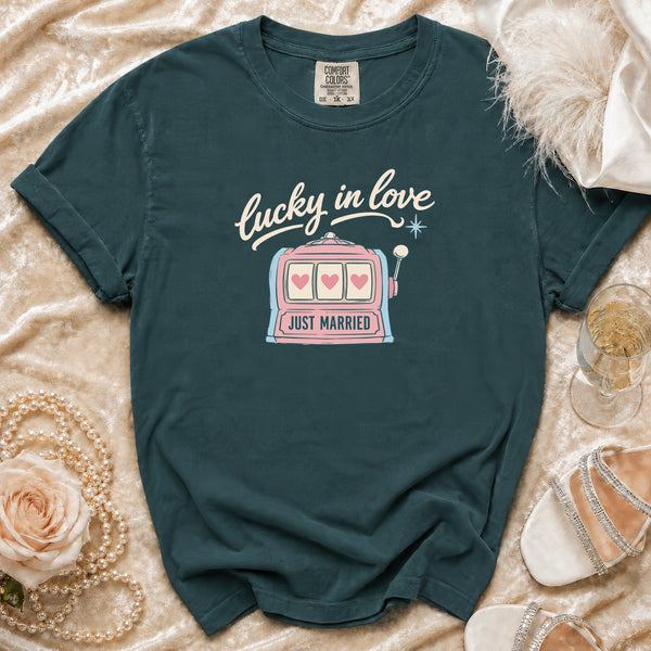 Lucky Love T-shirt in Blue Spruce