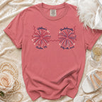 Rose colored t-shirt with "Willow's Bachelorette Austin, TX July 4th, 2026" text.