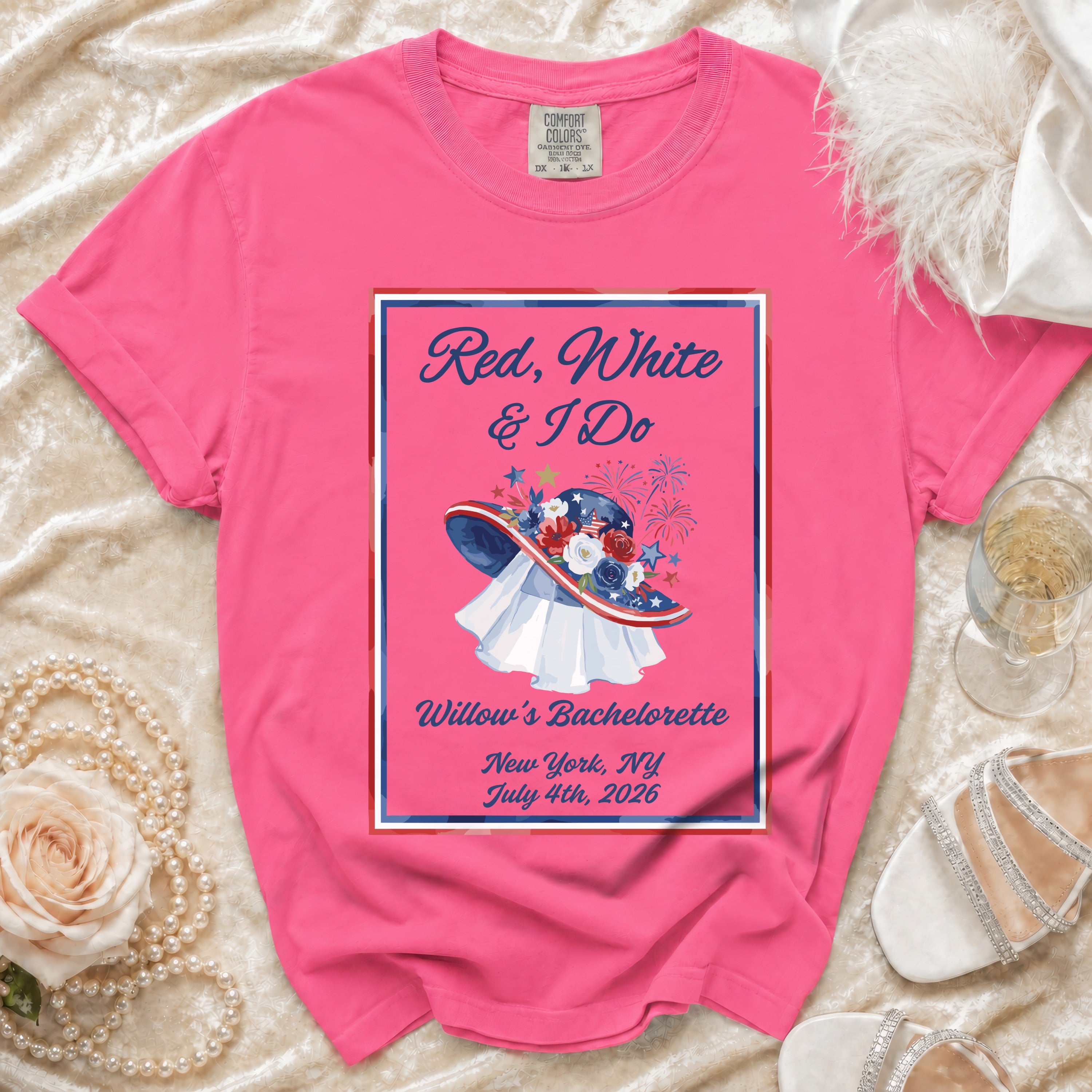 Red, White & I Do Bachelorette T-Shirt