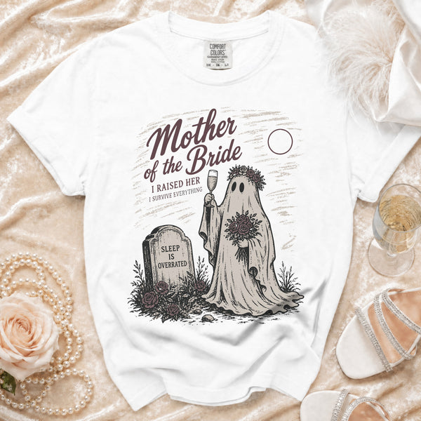 Mother of Bride Ghost T-Shirt in White