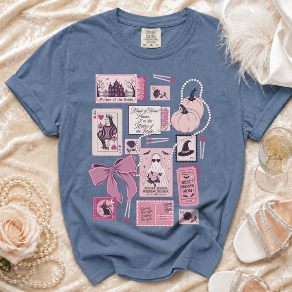 Spooky Mother T-shirt in Blue Jean