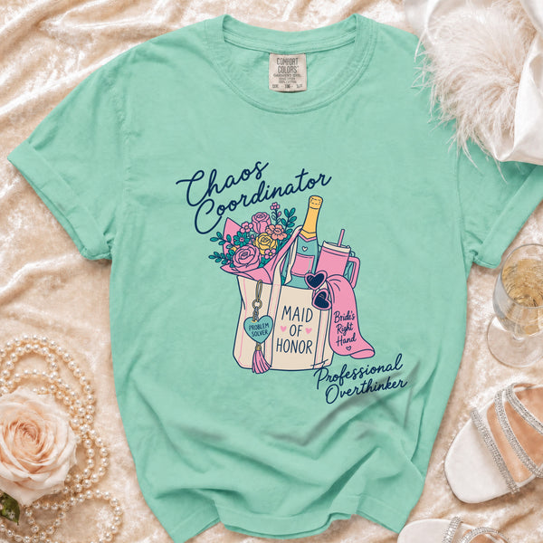 Maid of Honor T-shirt in Island Reef