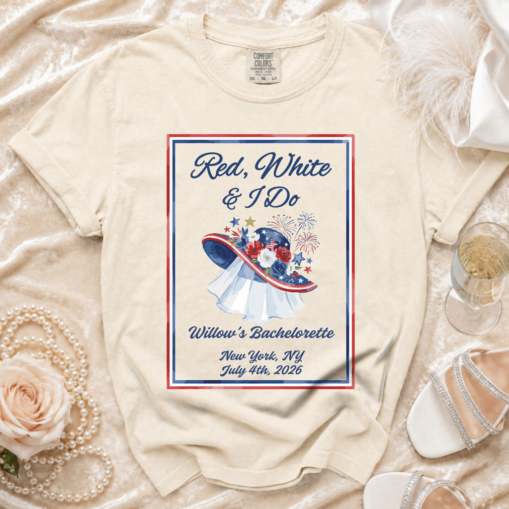 Red, White & I Do Bachelorette T-Shirt