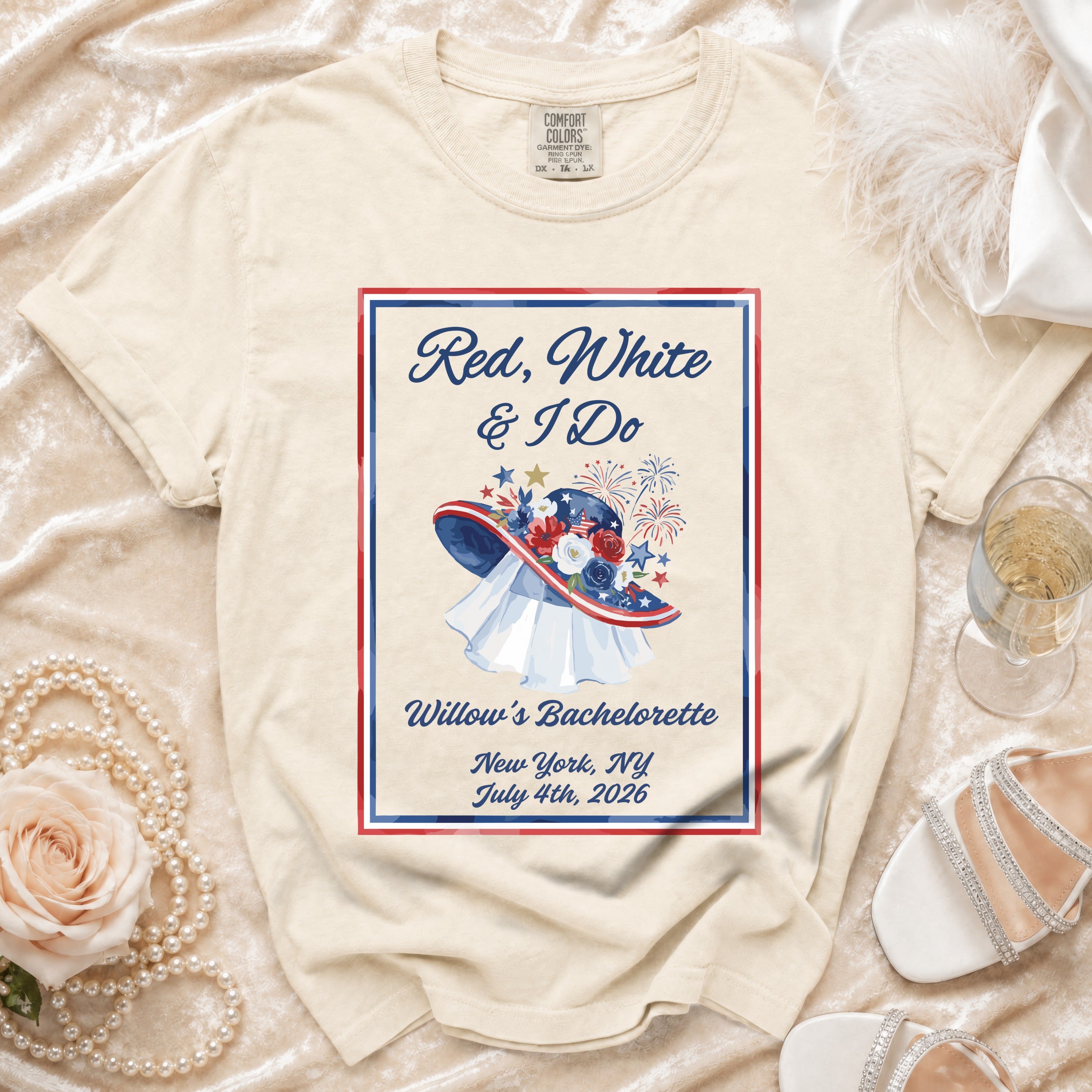 Red, White & I Do Bachelorette T-Shirt