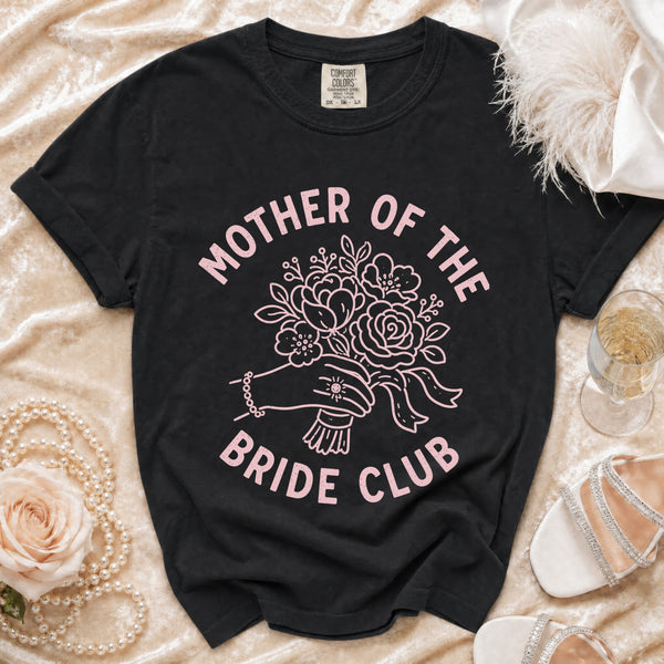 Mother of the Bride Club T-Shirt in Black