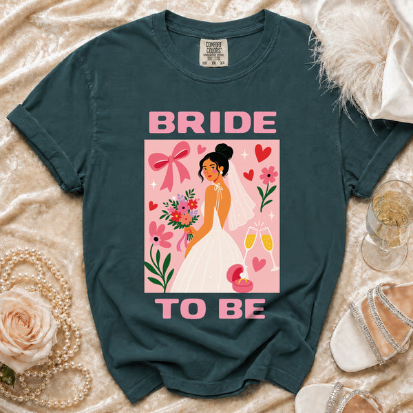 Bride-To-Be T-shirt in Blue Spruce