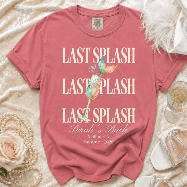 Last Splash Mermaid Bach T-Shirt in Watermelon