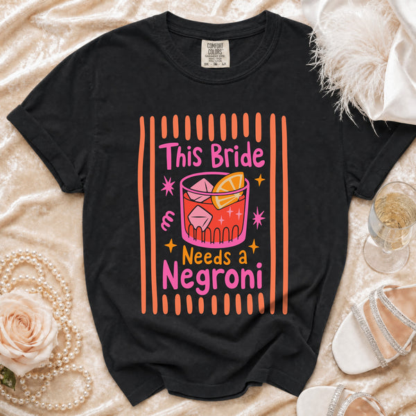 Bride Negroni T-Shirt in Black
