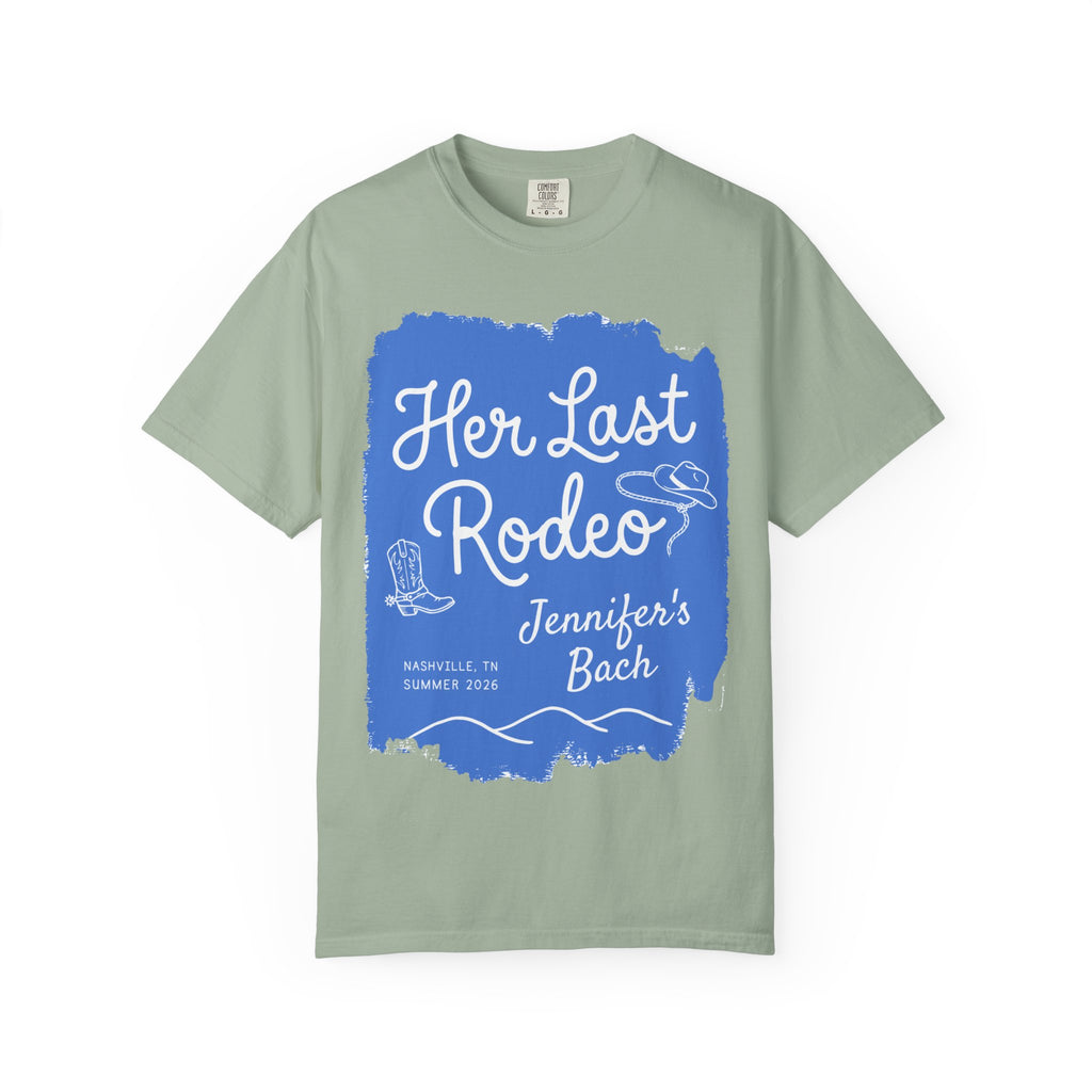 Her Last Rodeo Jennifer's Bach Nashville TN Summer 2026 graphic t-shirt.