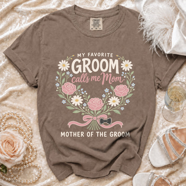 Groom Mom T-Shirt in Espresso