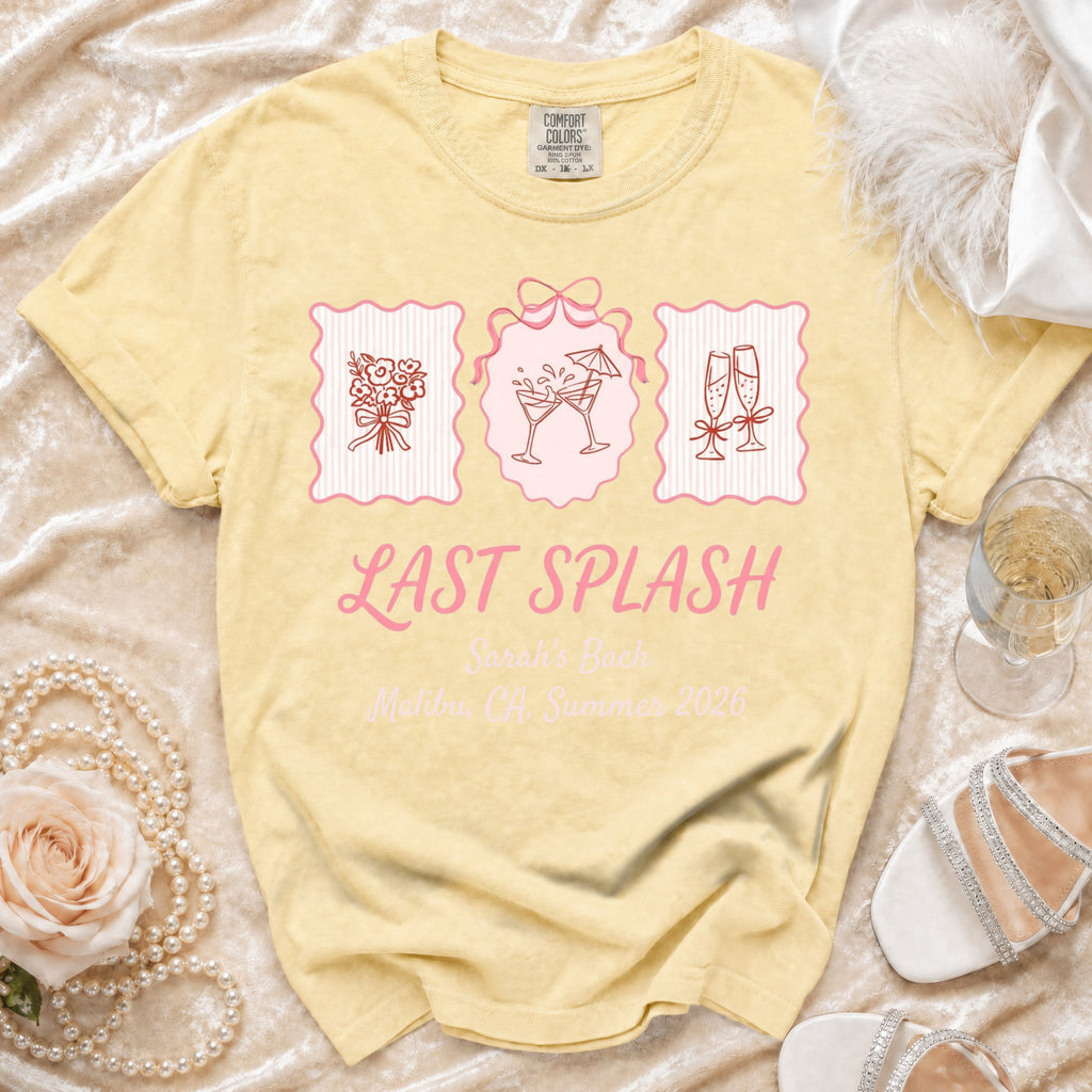 Last Splash Sarah's Bach Malibu, CA. Summer 2026 t-shirt.