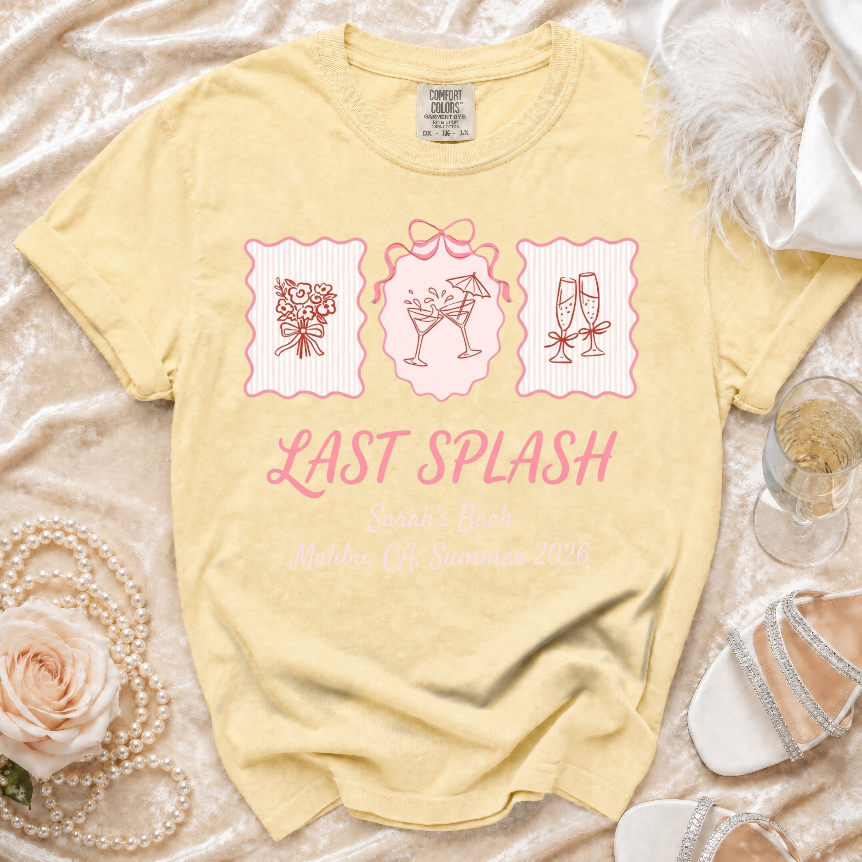 Last Splash Sarah's Bach Malibu, CA. Summer 2026 t-shirt.