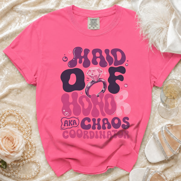 Maid of Honor T-Shirt in Crunchberry